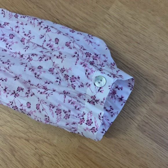 NWT Zara Ruffled Long Sleeve Blouse, Medium - Picture 8 of 11